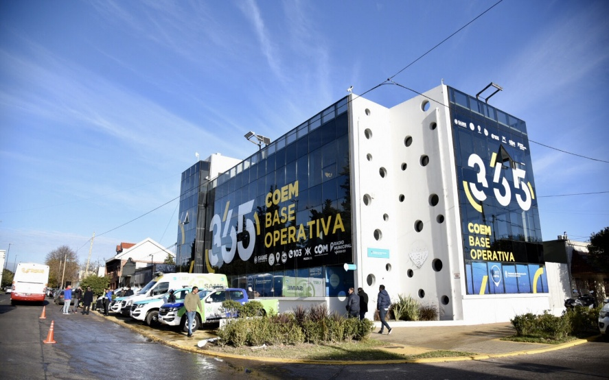 Sala de situación, video wall y alarma inteligente: así es el COEM, una de las bases operativas más modernas de Argentina