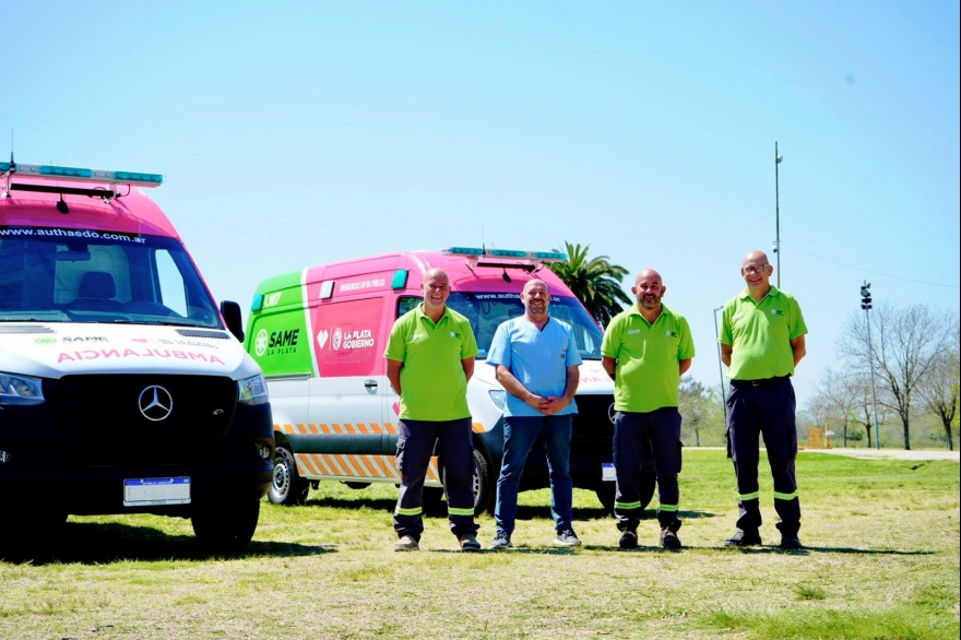 El SAME municipal sumó dos nuevas ambulancias y ya cuenta con 21 vehículos totalmente equipados