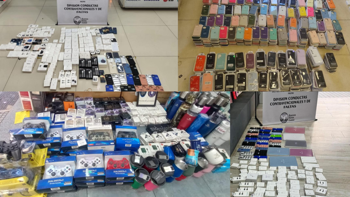 Secuestraron más de 5000 accesorios de celulares apócrifos en CABA