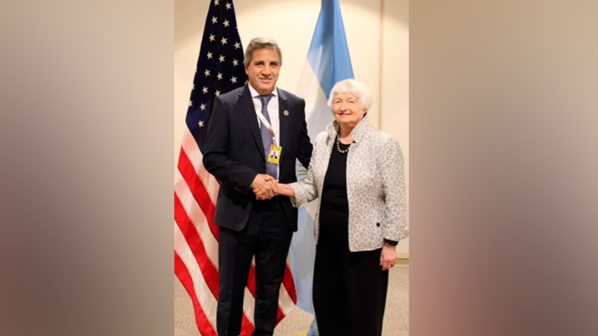 Luis Caputo se reunió con la secretaria del Tesoro de los EEUU, Janet Yellen