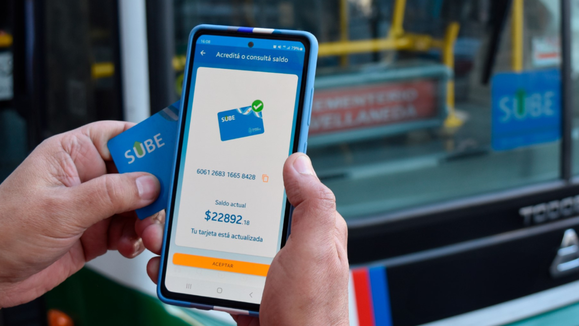 Ahora la app SUBE permite acreditar hasta 40.000 pesos en la tarjeta