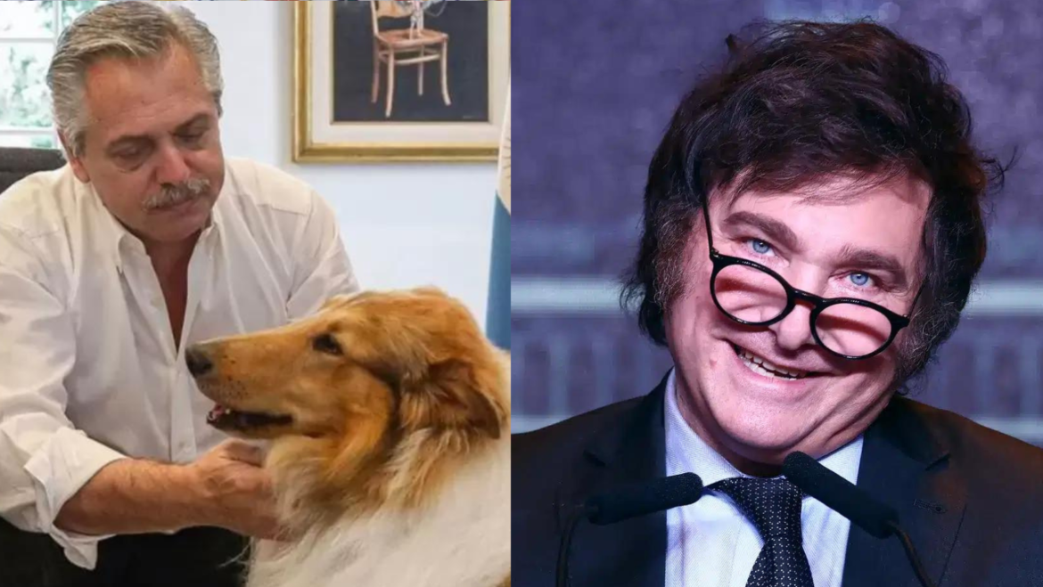 Milei le ofreció a Alberto Fernández adoptar a su perro Dylan