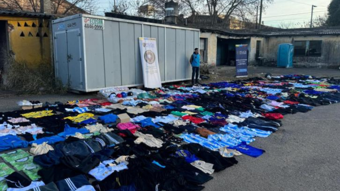 Incautan prendas y calzados con marcas falsificadas por un valor de 46 millones