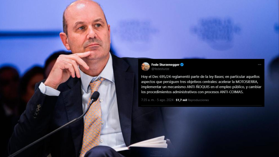Sturzenegger celebró la reglamentación de la ley Bases: ‘Acelerar la motosierra’