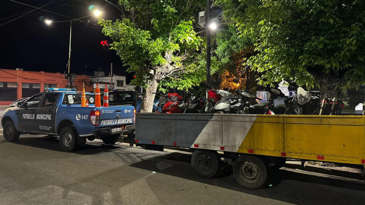 Fuerte despliegue del Municipio deja 37 motos ilegales fuera de circulación en La Plata