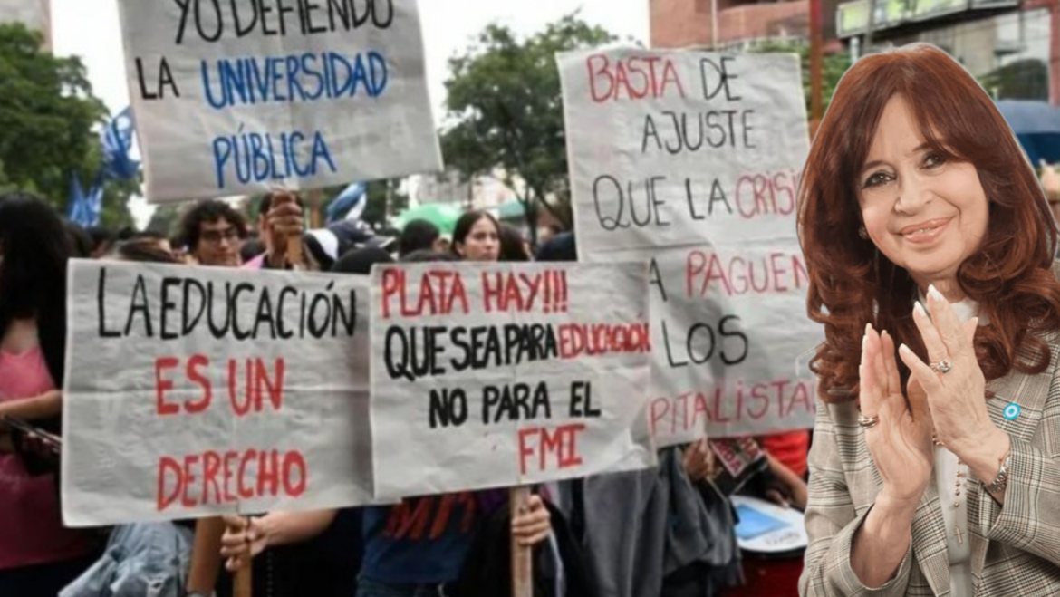 Cristina Kirchner convocó a la movilización por el presupuesto universitario: “A marchar por nuestras ideas”