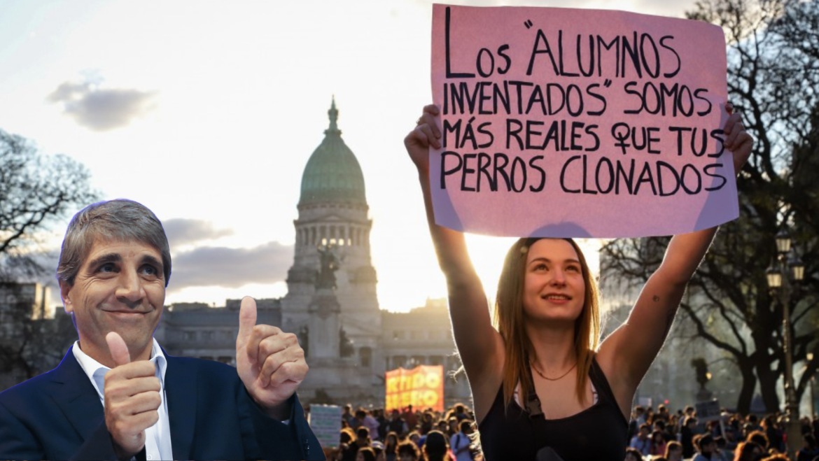 Caputo adelantó que el Gobierno irá a la Justicia si el Congreso revierte el veto a la Ley de Financiamiento Universitario