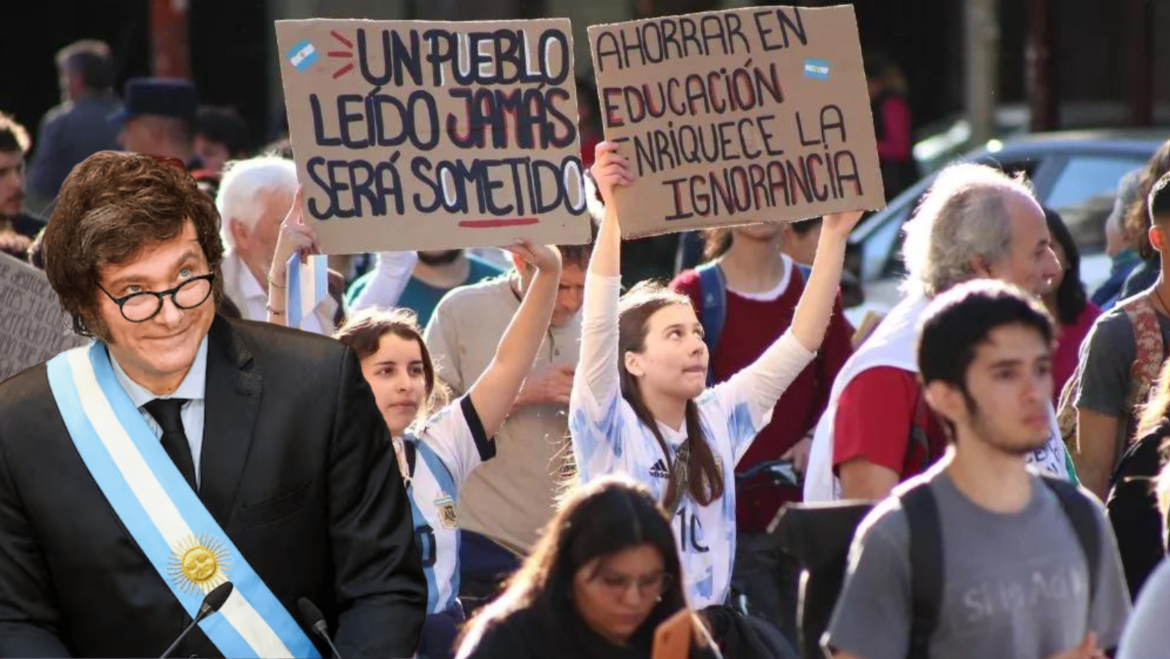 Javier Milei vetó la Ley de Financiamiento Universitario tras la masiva marcha por la educación pública