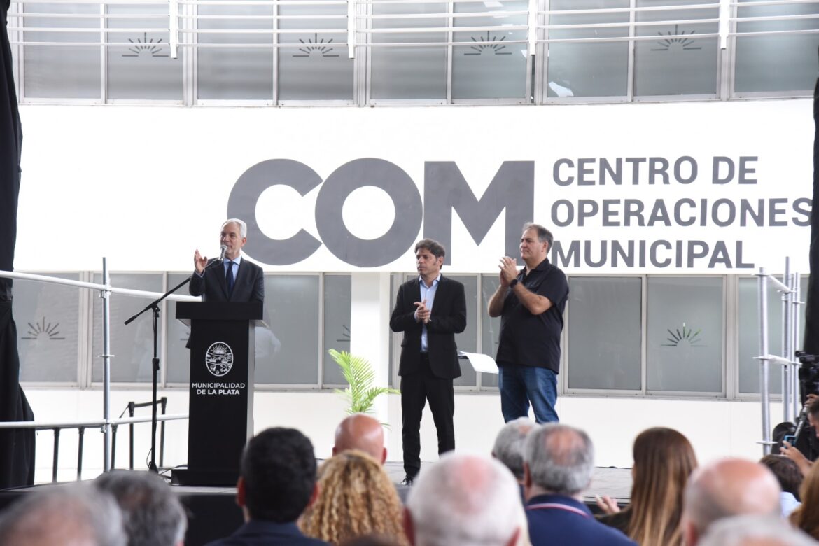 ALAK Y KICILLOF INAUGURARON EL NUEVO CENTRO DE OPERACIONES MUNICIPAL DE LA PLATA