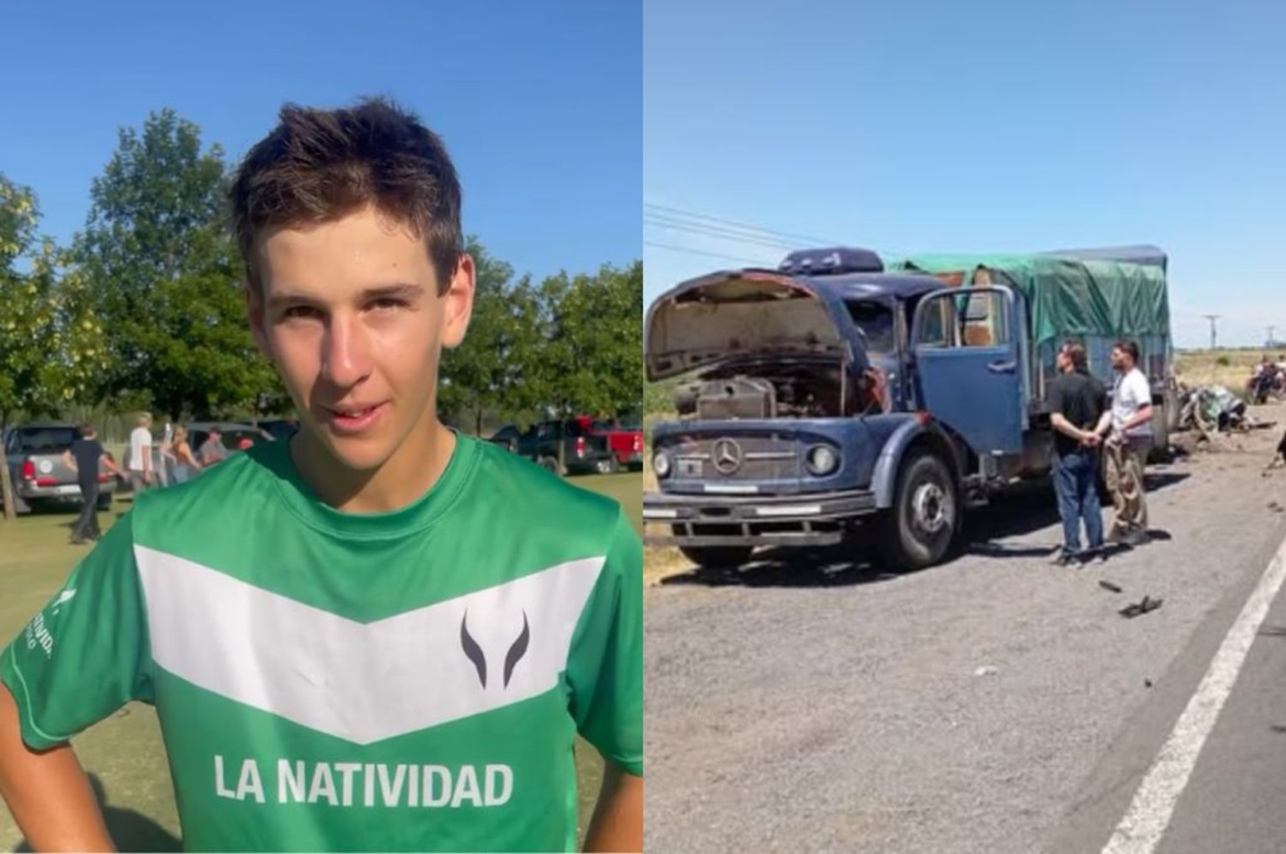 Murió un joven polista de 15 años en un accidente fatal en la RN5