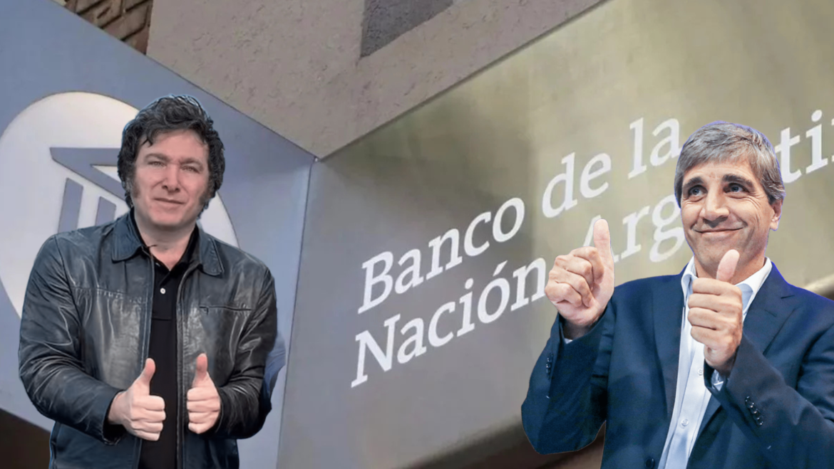 El Gobierno firmó el decreto para transformar el Banco Nación en sociedad anónima