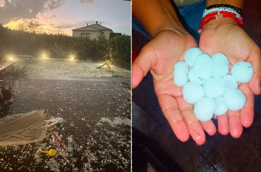 Nuevamente el granizo hizo correr a marplatenses y turistas de las playas