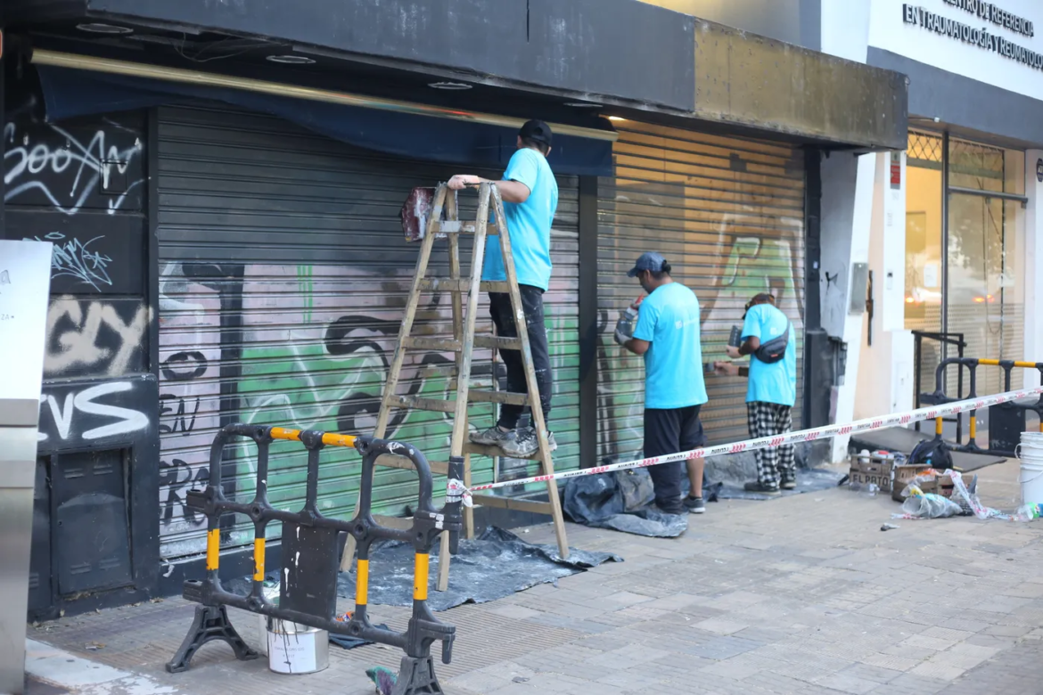 “Ciudad Limpia”: sigue la recuperación de espacios públicos con otros casi 200 frentes renovados