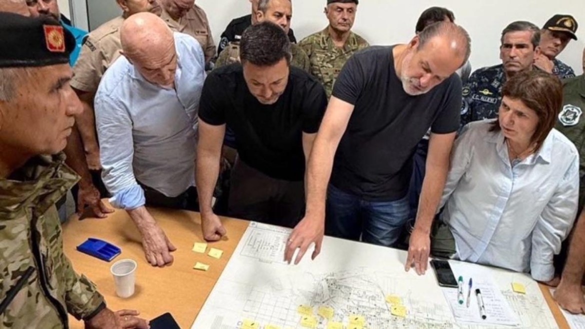 Bullrich y Petri tras el temporal llegaron con ayuda a Bahía Blanca