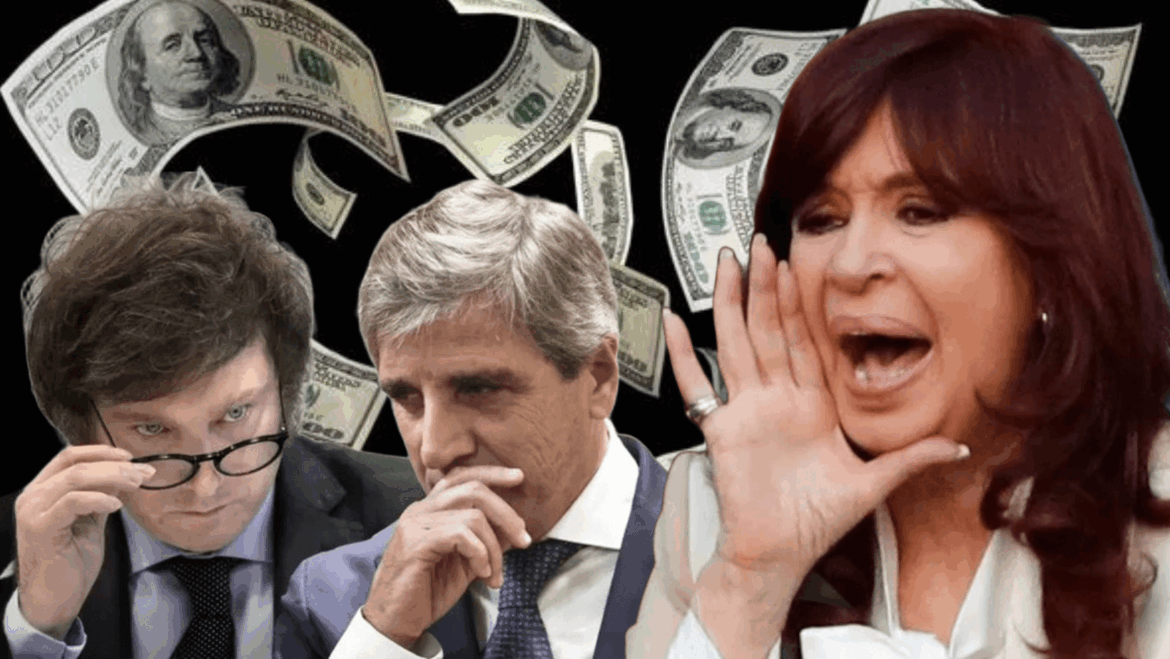 Cristina Kirchner arremetió contra Javier Milei y Luis Caputo ‘Ay Milei!.. Disculpame que te escupa el asado’