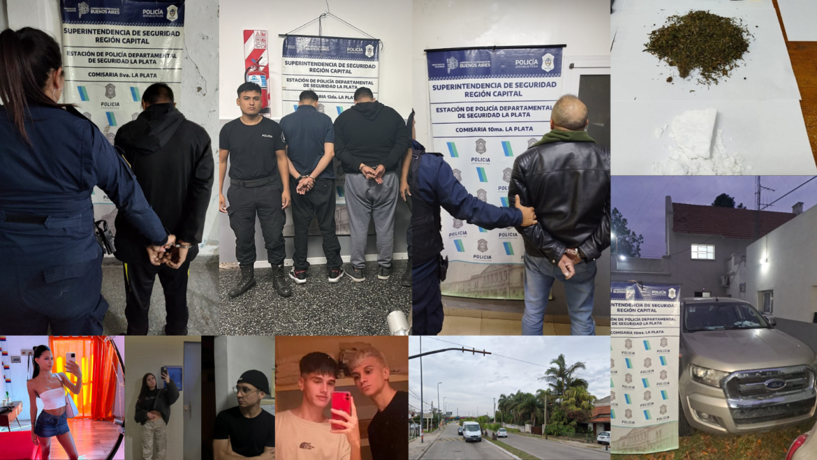 BREVES POLICIALES EN LA PLATA Y EL CONURBANO