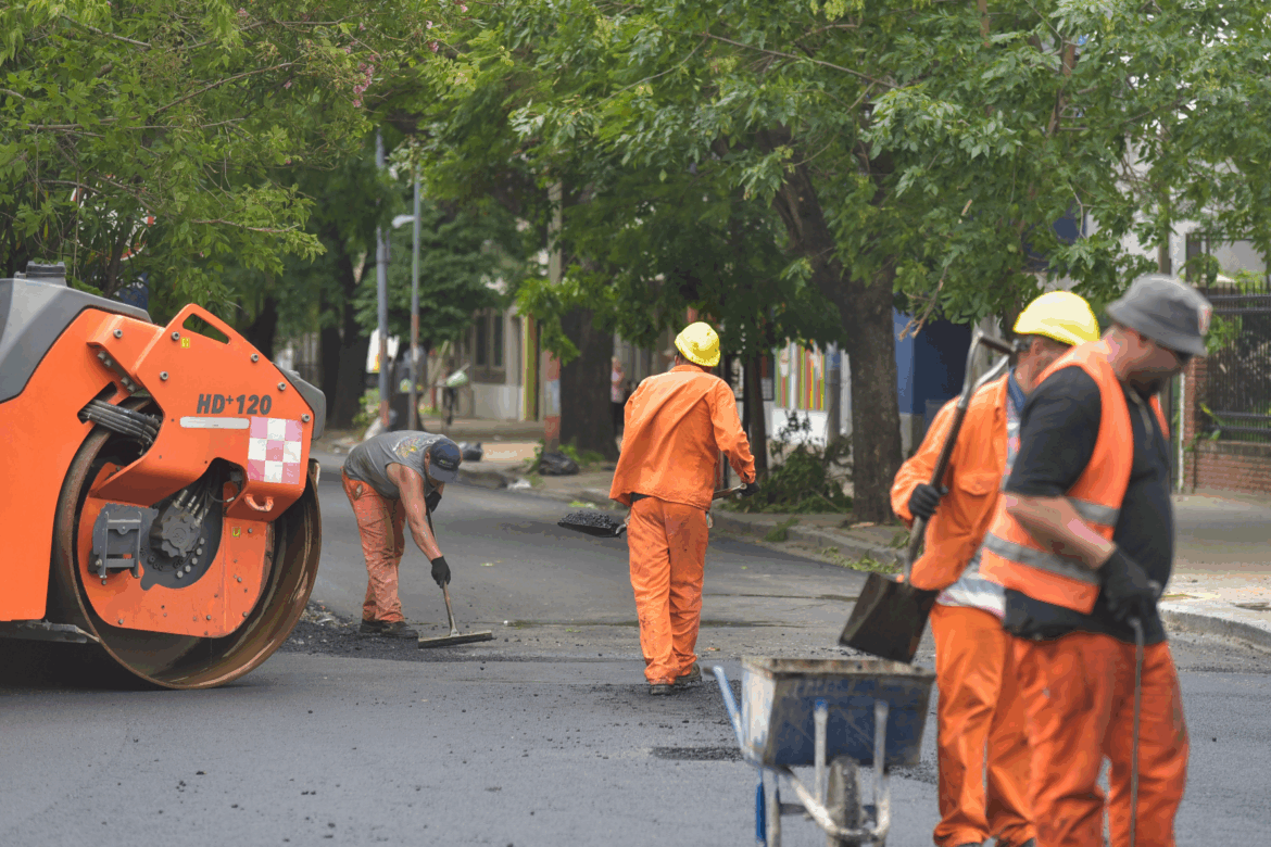 El Municipio concreta trabajos de bacheo en 200 cuadras de distintas localidades