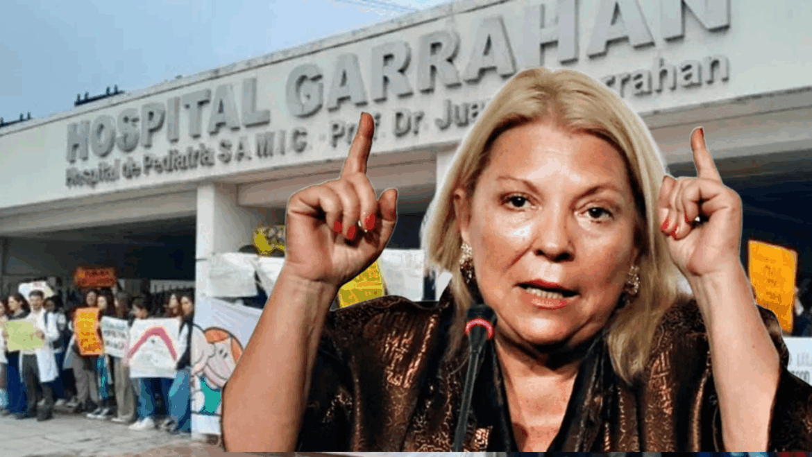Elisa Carrió acusó al Gobierno de Milei de ‘abandono deliberado’ del Hospital Garrahan