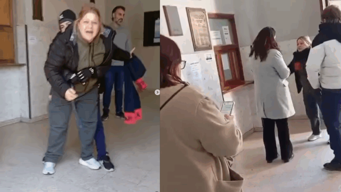 Una madre desbordada rompió vidrios y atacó a una directivo del Normal 2