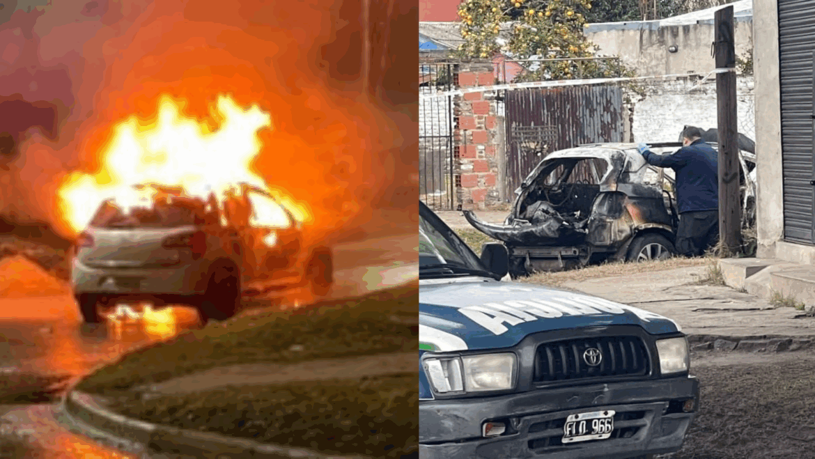 Encuentran dos cuerpos calcinados dentro de un auto ‘Ellos son los que violaron a mi mujer y a mi hija’