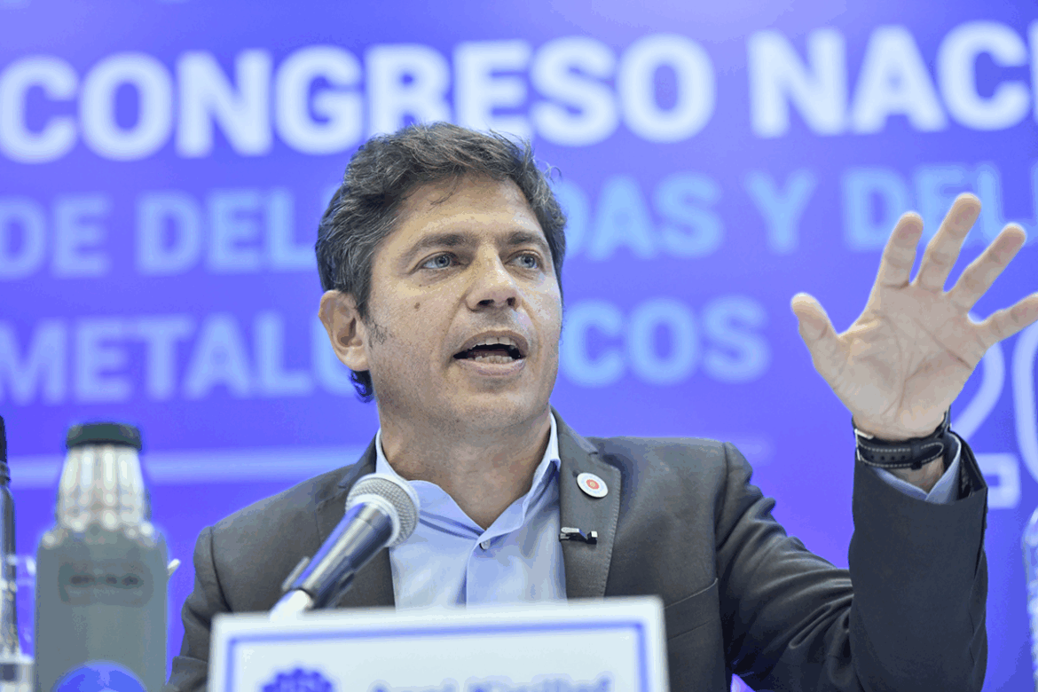 Kicillof llamó a la unidad del peronismo y a conformar un frente amplio que frene “la motosierra”
