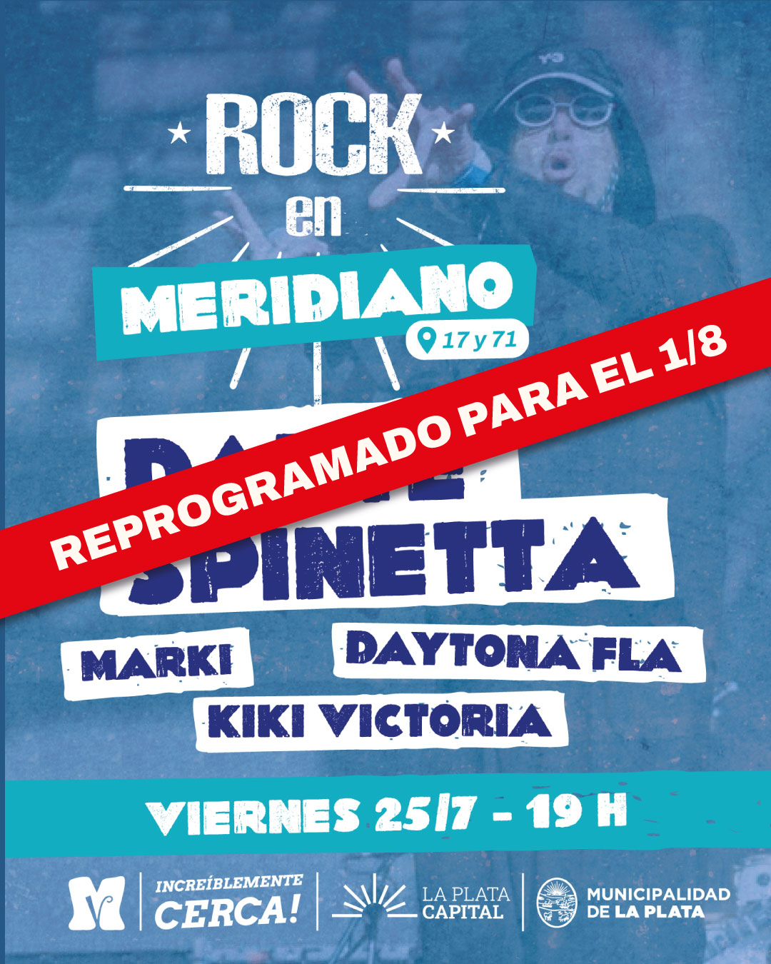 Se reprograma el show de Dante Spinetta en Meridiano V por razones climáticas