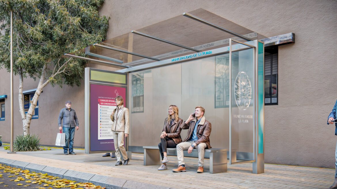 La Plata implementa nuevas paradas de colectivo con diseño renovado y tecnología