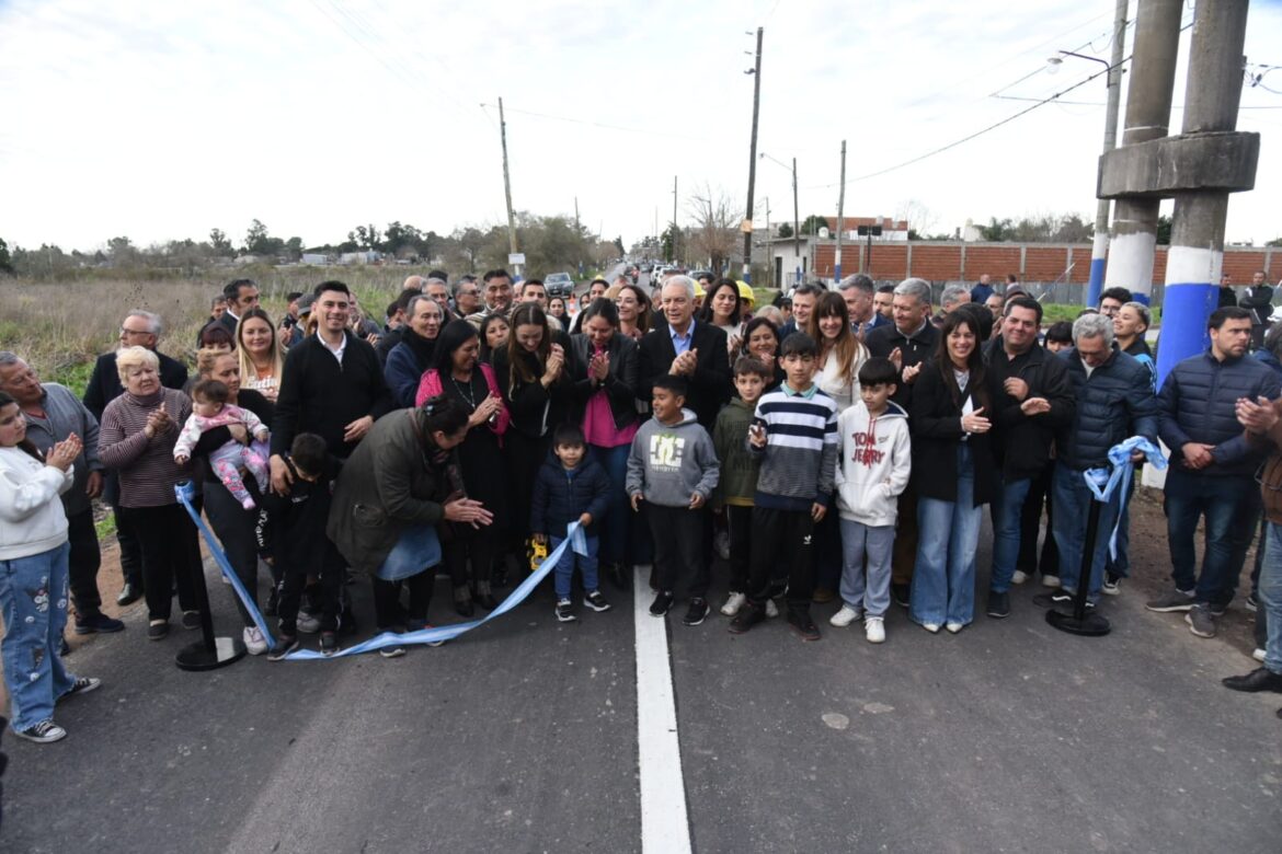 Nuevo asfalto, desagüe y luminarias: Alak inauguró la renovada calle 609 en Villa Elvira