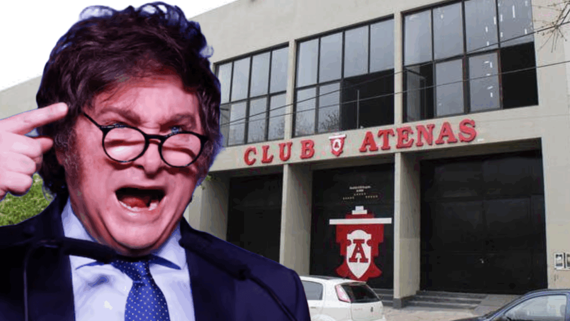 Milei prepara un acto en el Club Atenas