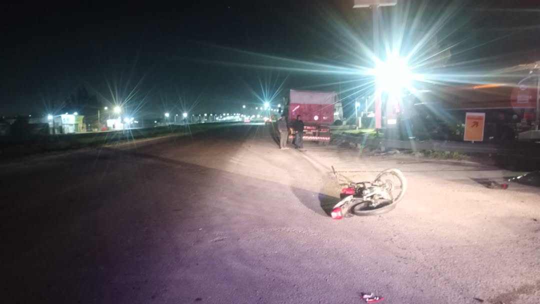 Joven motociclista perdió la vida en un choque sobre la Ruta 2, en El Peligro