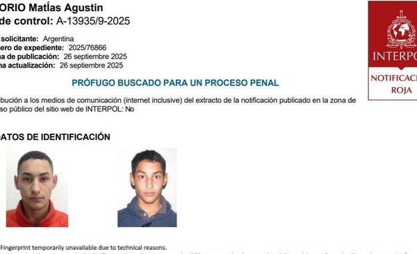Buscan a la mano derecha de “Pequeño J”: Interpol emitió alerta roja por Matías Agustín Ozorio
