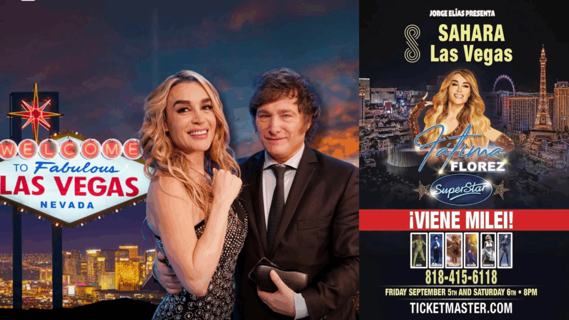 En plena polémica por los audios, Milei viaja a Las Vegas y asistirá al show de Fátima Florez