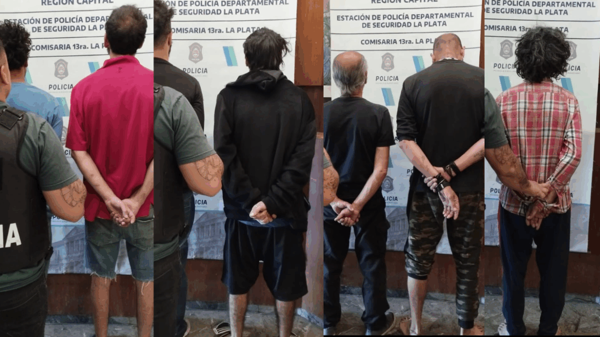Ocho detenidos tras un allanamiento en Gonnet: secuestraron municiones en una vivienda vinculada a un robo