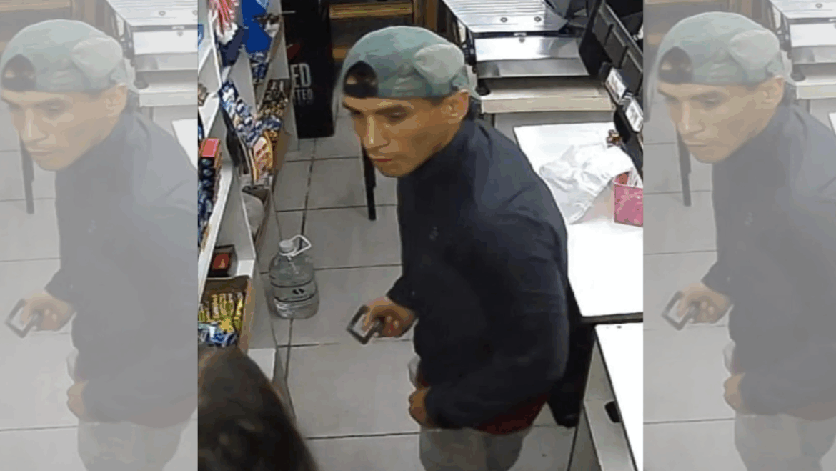 La Plata: un hombre robó en un kiosco de 7 entre 530 y 531 y buscan identificarlo