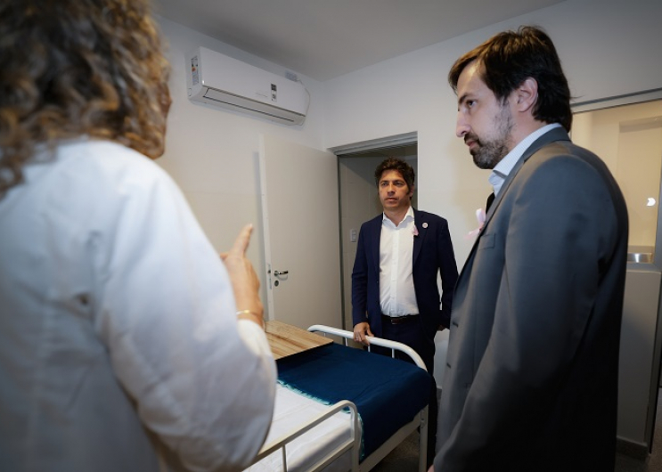 Kicillof junto a Kreplak recorrieron las nuevas instalaciones del Hospital Zonal de Agudos “Dr. Mario V. Larraín”