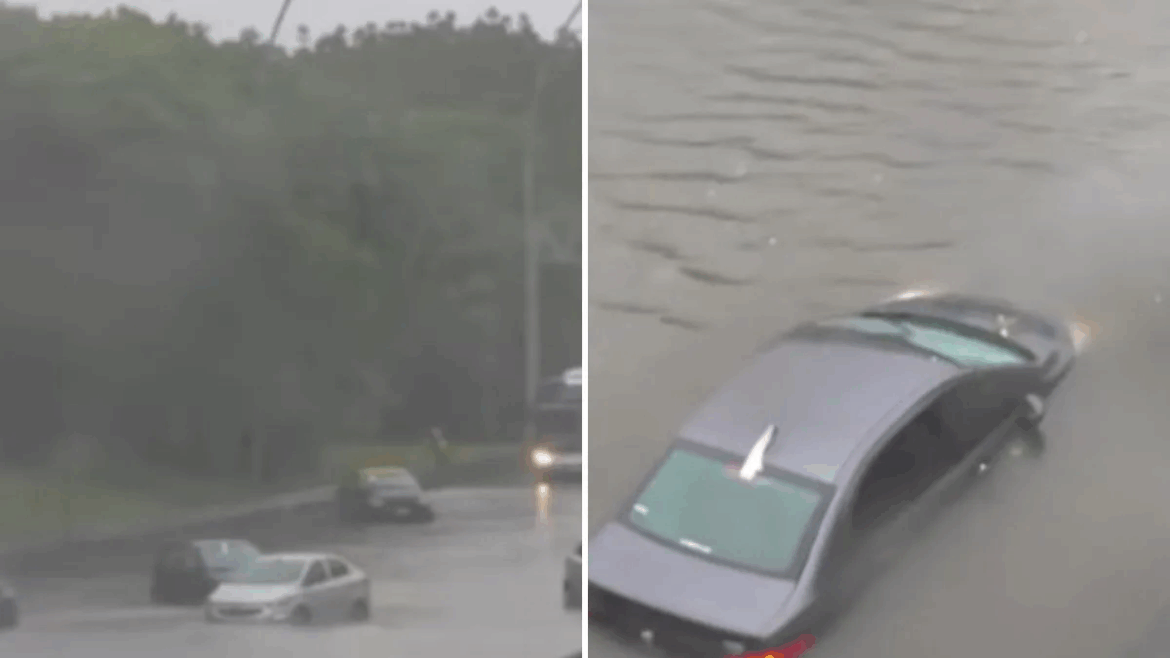 Diluvio 100 milímetros en pocas horas, caos en la General Paz, un hombre de 60 años falleció dentro de su auto