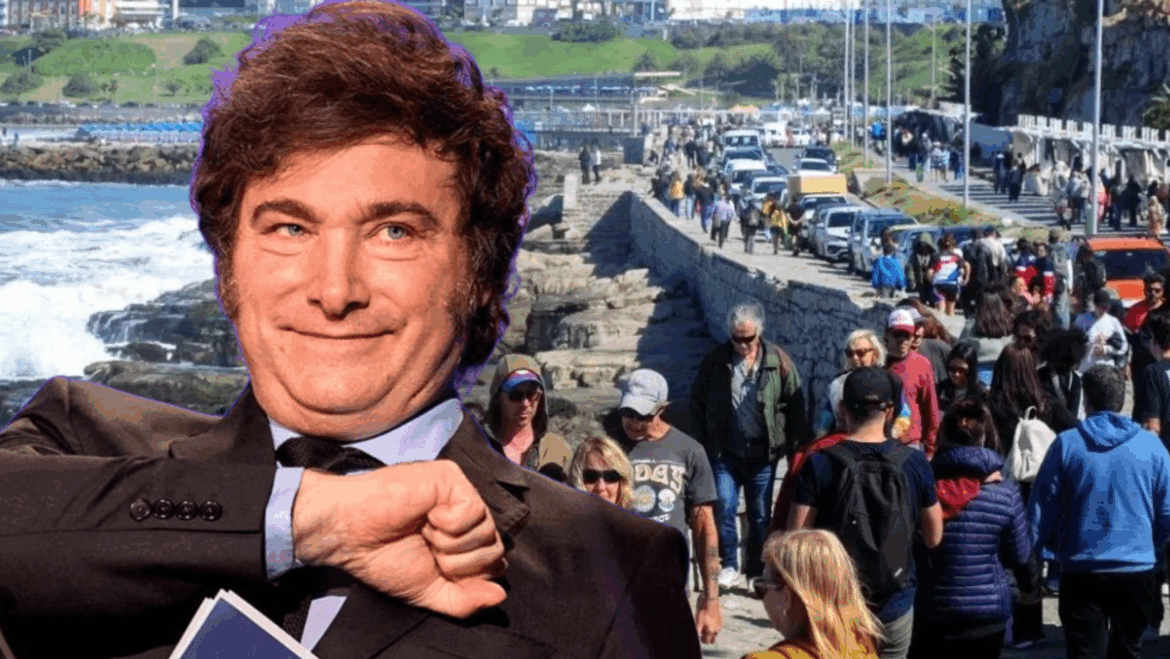 Milei destacó en redes el fuerte movimiento turístico del fin de semana largo