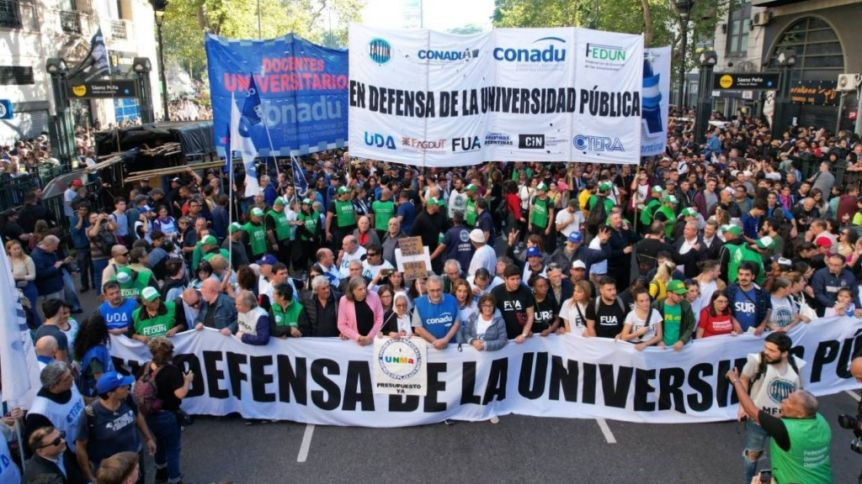 Docentes universitarios anticipan que no iniciarán el ciclo lectivo 2026 si no se aplica la Ley de Financiamiento