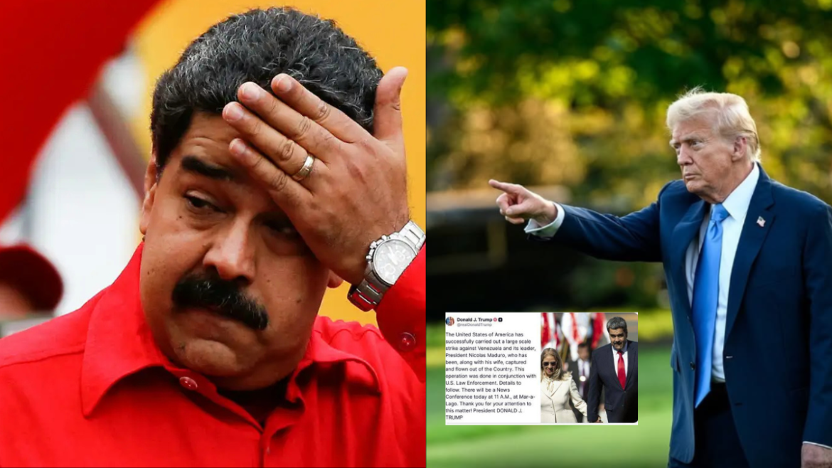 Trump afirmó que EE UU atacó Venezuela y aseguró que Nicolás Maduro fue capturado