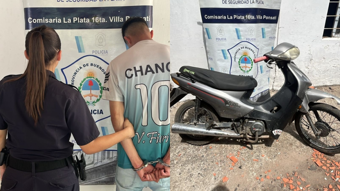 Detuvieron a un joven acusado de un robo agravado en la zona sur de La Plata