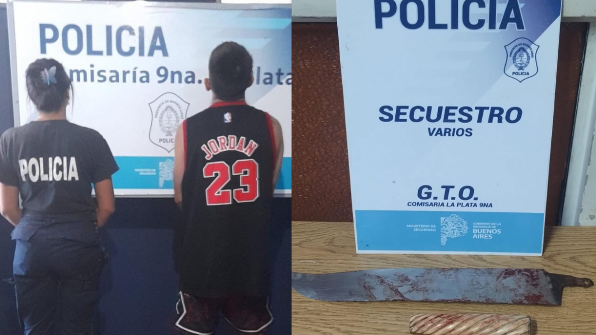 La Plata: detuvieron a un hombre que amenazó de muerte a su madre con un machete