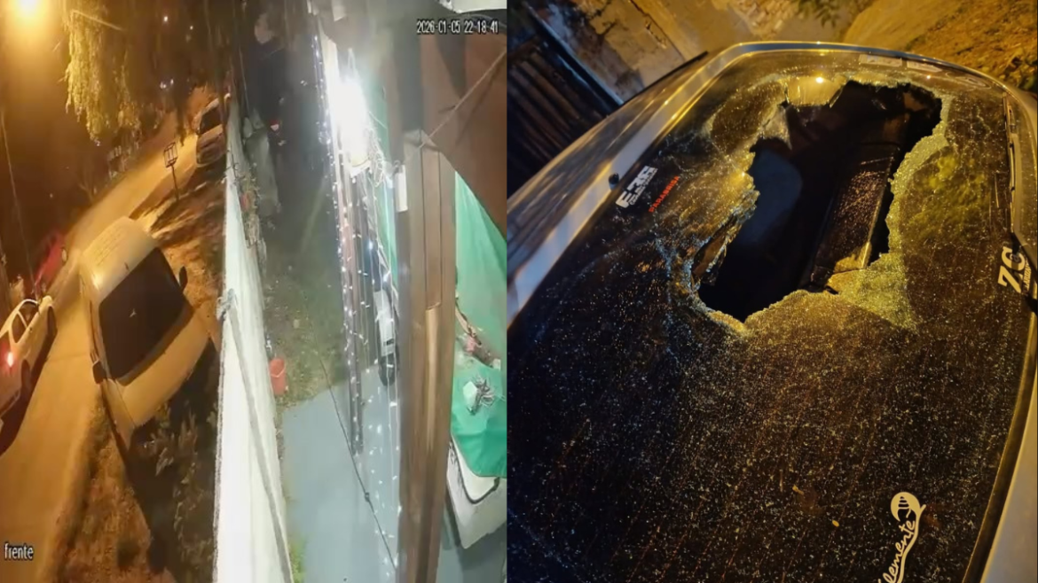 Punta Lara: atacaron un auto, causaron destrozos y huyeron en otro vehículo