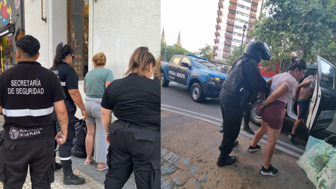 Video: incidentes en el centro de La Plata por una disputa entre cuidacoches