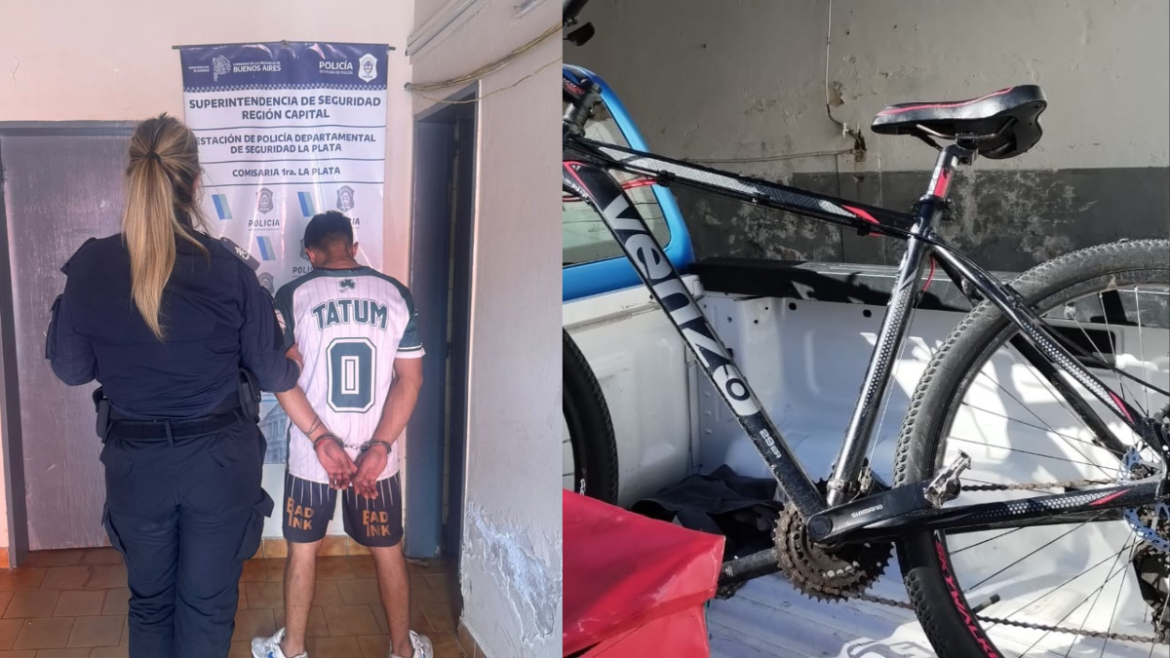 Intentó robar una bicicleta en pleno centro platense y fue detenido