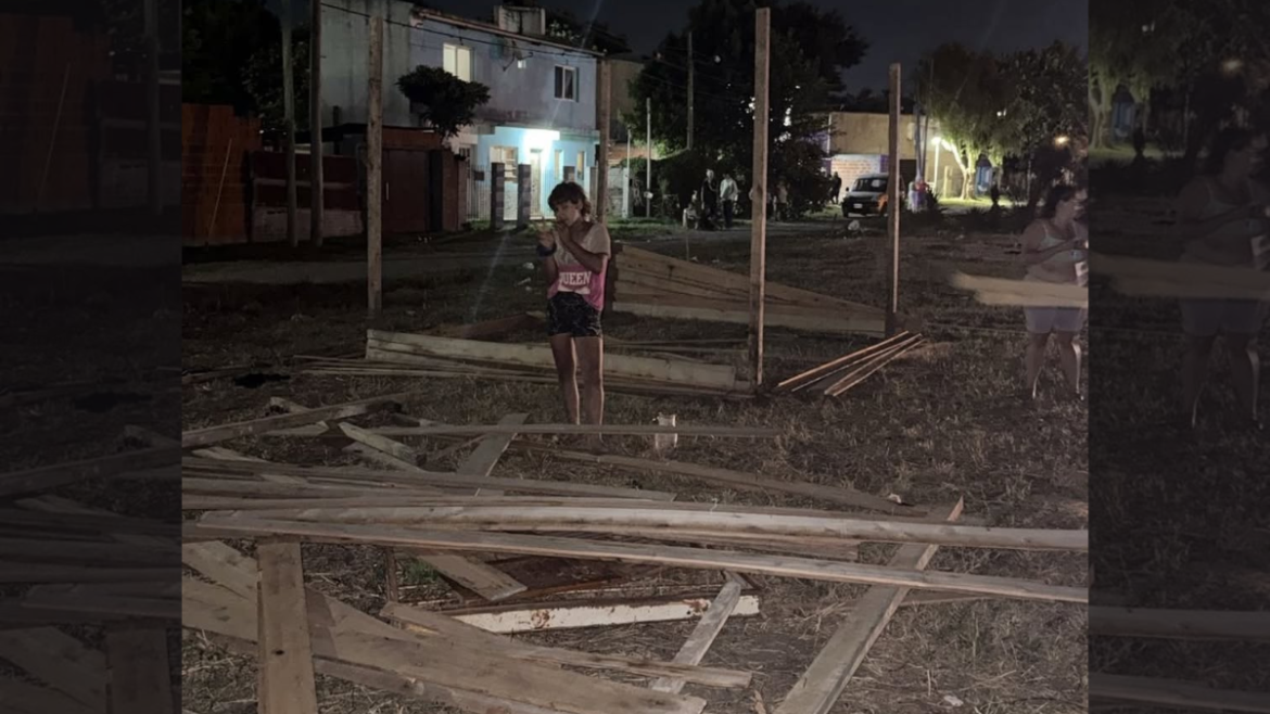 La Plata: operativo nocturno para frenar una usurpación en la zona oeste