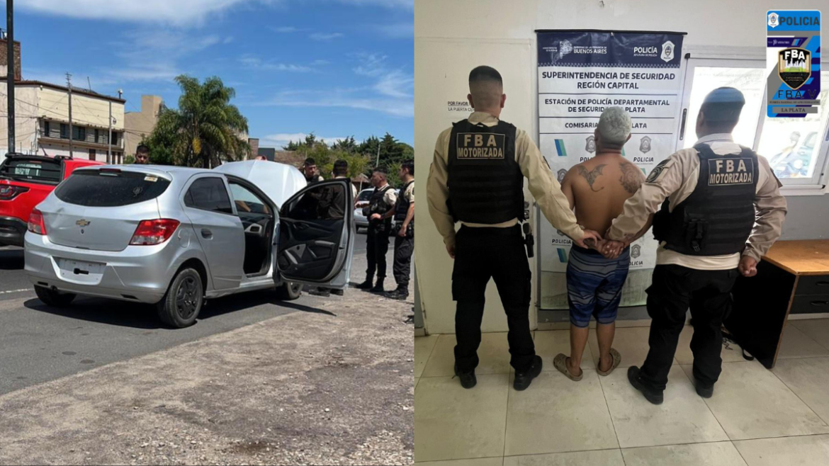 Circulaba en un auto con pedido de secuestro y fue aprehendido en La Plata