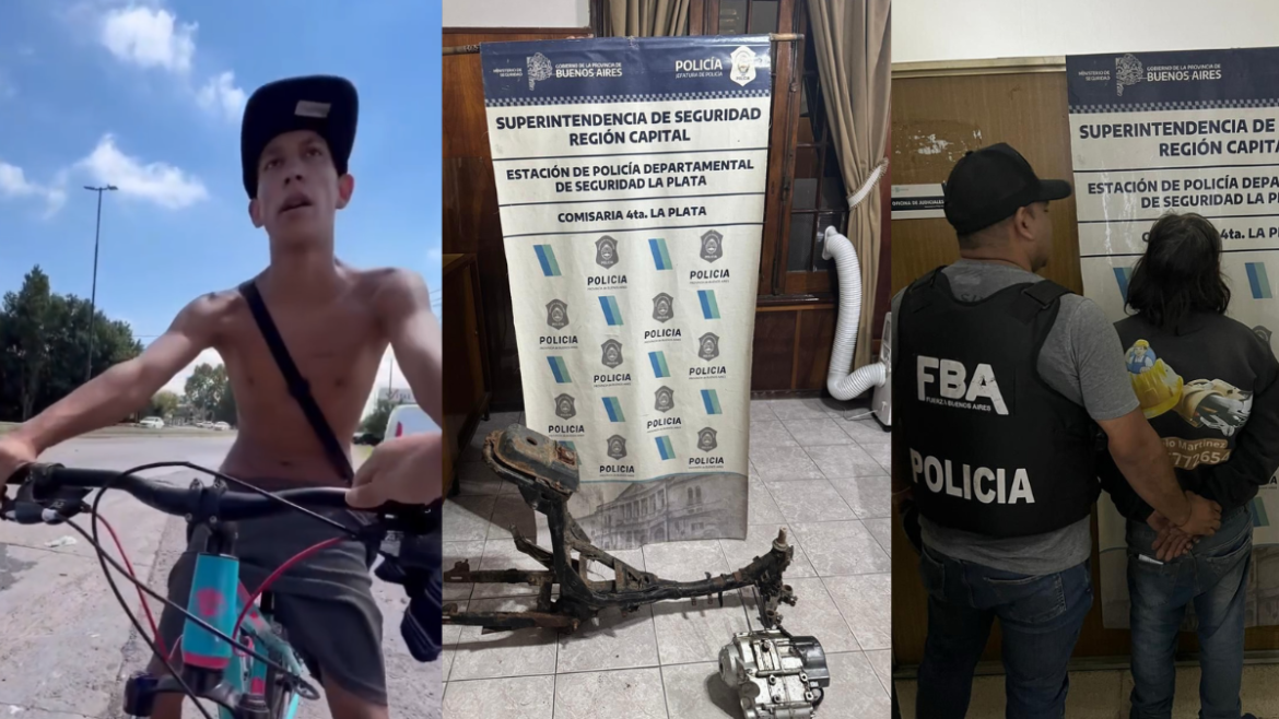 Avanza la causa por el robo de una bici en La Plata: allanaron la casa de uno de los implicados
