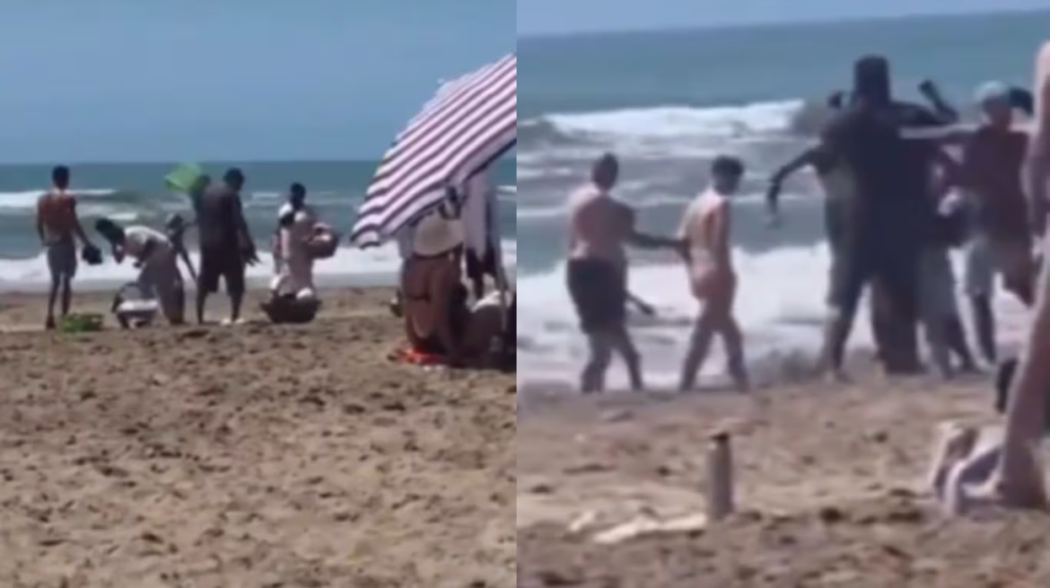 Video: vendedores ambulantes a las piñas en Mar Azul