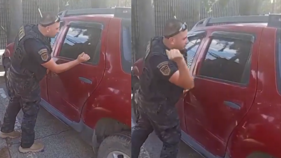 Dejaron a un nene de 2 años encerrado en el auto y un policía lo rescató