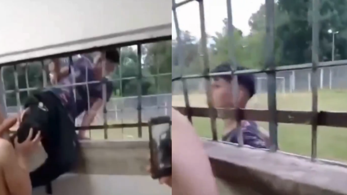 Un video mostró la fuga de un menor de un instituto juvenil de La Plata